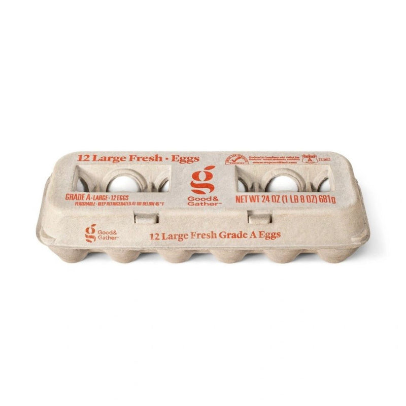 Grade A Large Eggs - 12ct - Good & Gather™