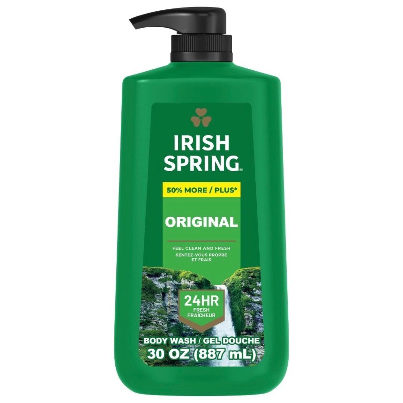 Irish Spring Original Clean Body Wash for Men - 30oz Pump