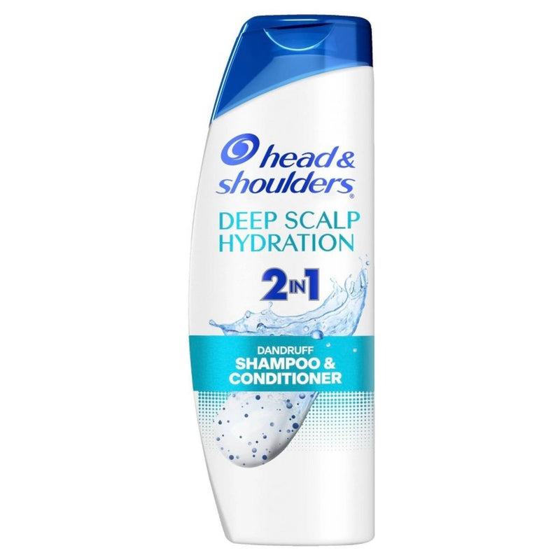 Head & Shoulders 2-in-1 Dandruff Shampoo and Conditioner, Anti-Dandruff Treatment, Deep Scalp Hydration for Daily Use, Paraben Free - 12.5 fl oz