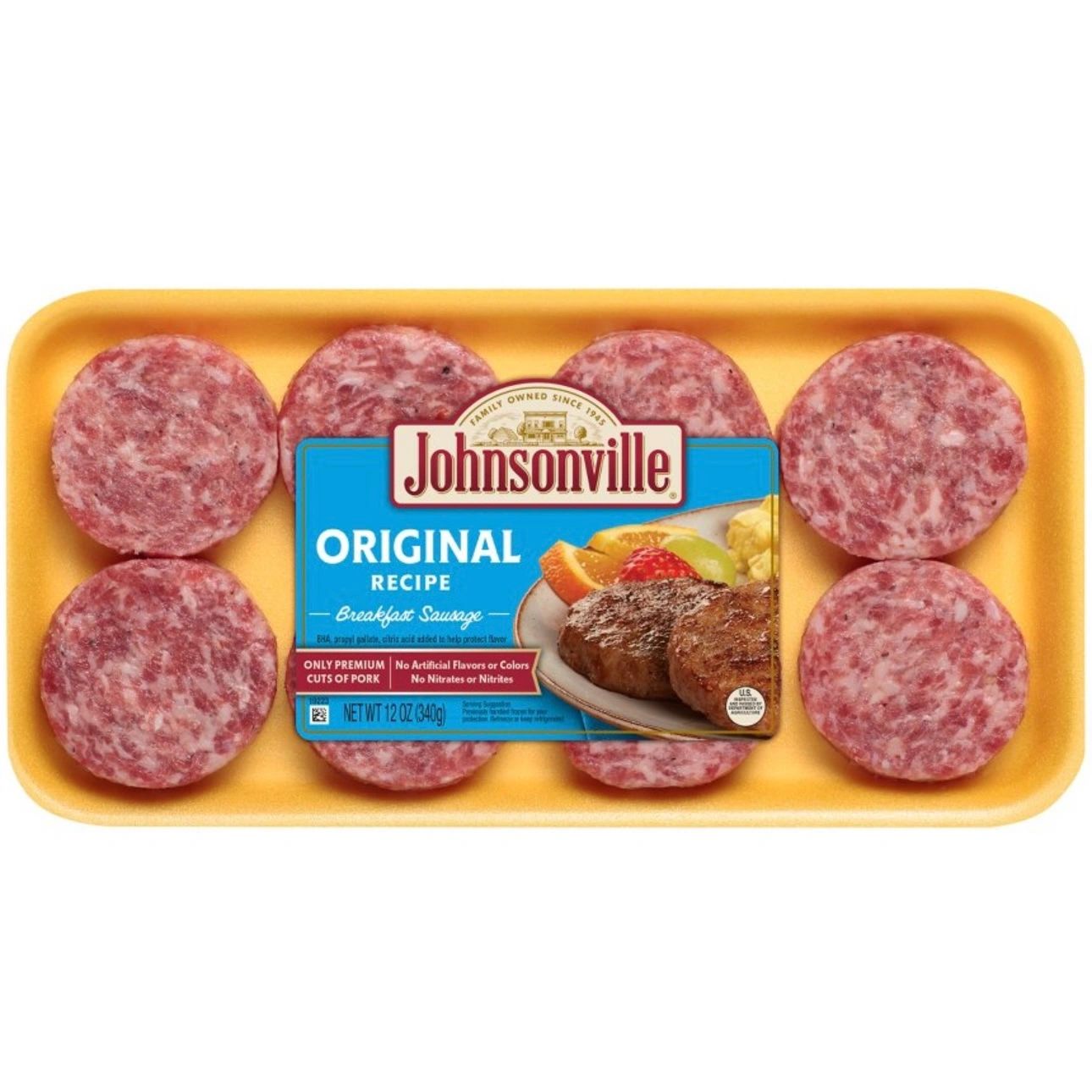 Johnsonville Original Recipe Breakfast Sausage Patties - 12oz