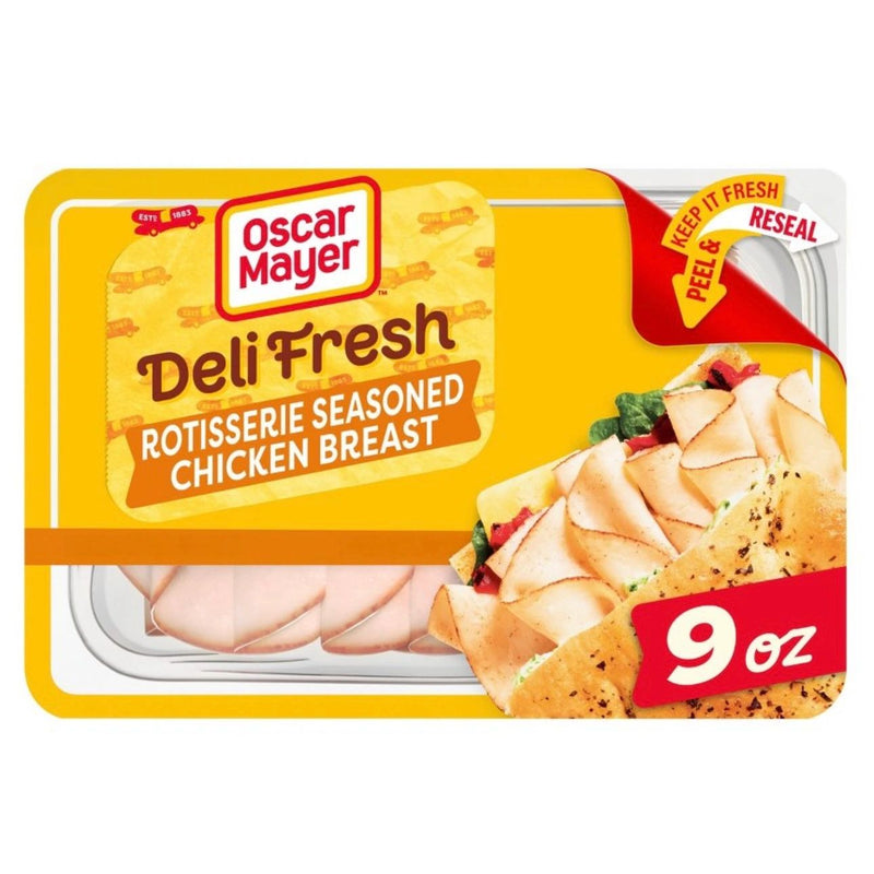 Oscar Mayer Deli Fresh Rotisserie Seasoned Chicken Breast Sliced Lunch Meat - 9oz