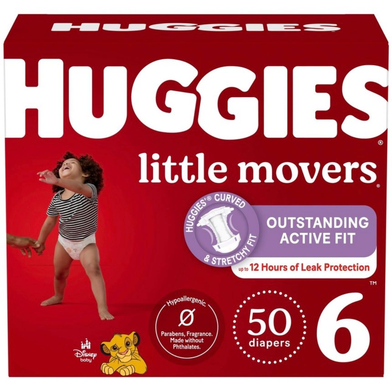 Huggies Little Movers Baby Disposable Diapers - Size 6 - 50ct