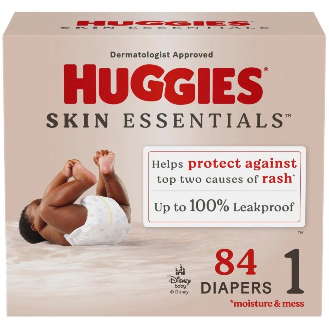 Huggies Skin Essentials Luxury Diapers - Sz 1 - 84ct