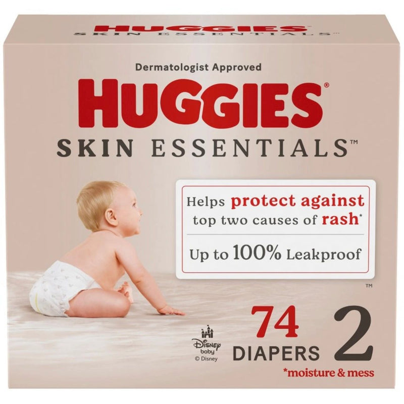 Huggies Skin Essentials Luxury Diapers - Sz 2 - 74ct