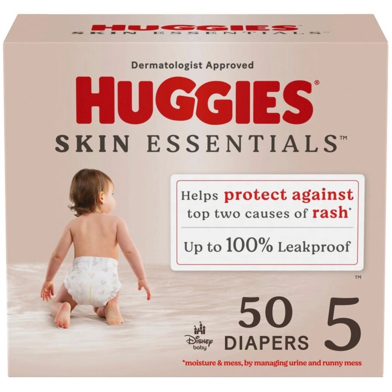Huggies Skin Essentials Luxury Diapers - Sz 5 - 50ct