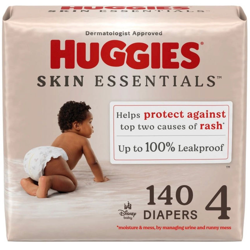 Huggies Skin Essentials Luxury Diapers - Sz 4 - 140ct