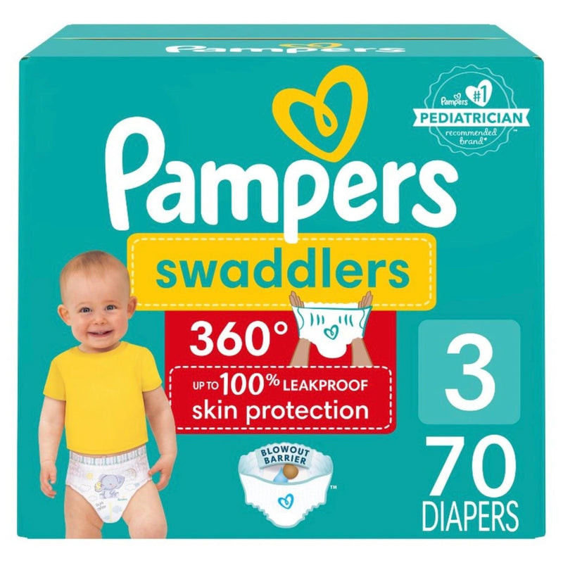 Pampers Swaddler 360 Disposable Baby Diapers - Size 3 - 70ct
