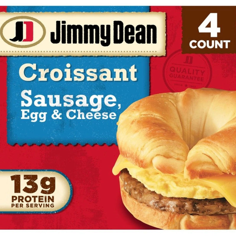 Jimmy Dean Sausage Egg & Cheese Frozen Croissant Sandwiches - 4ct