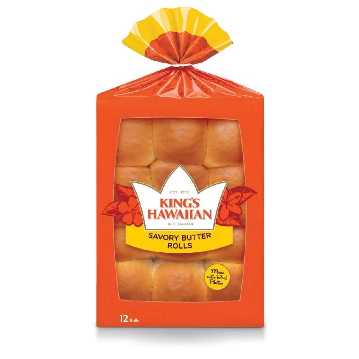 King's Hawaiian Savory Butter Sweet Rolls - 12oz/12ct