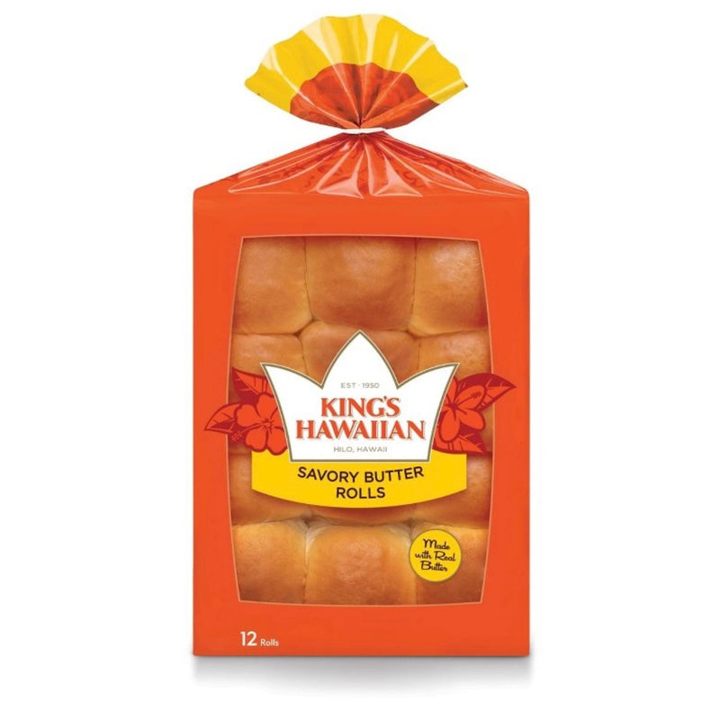 King's Hawaiian Savory Butter Sweet Rolls - 12oz/12ct