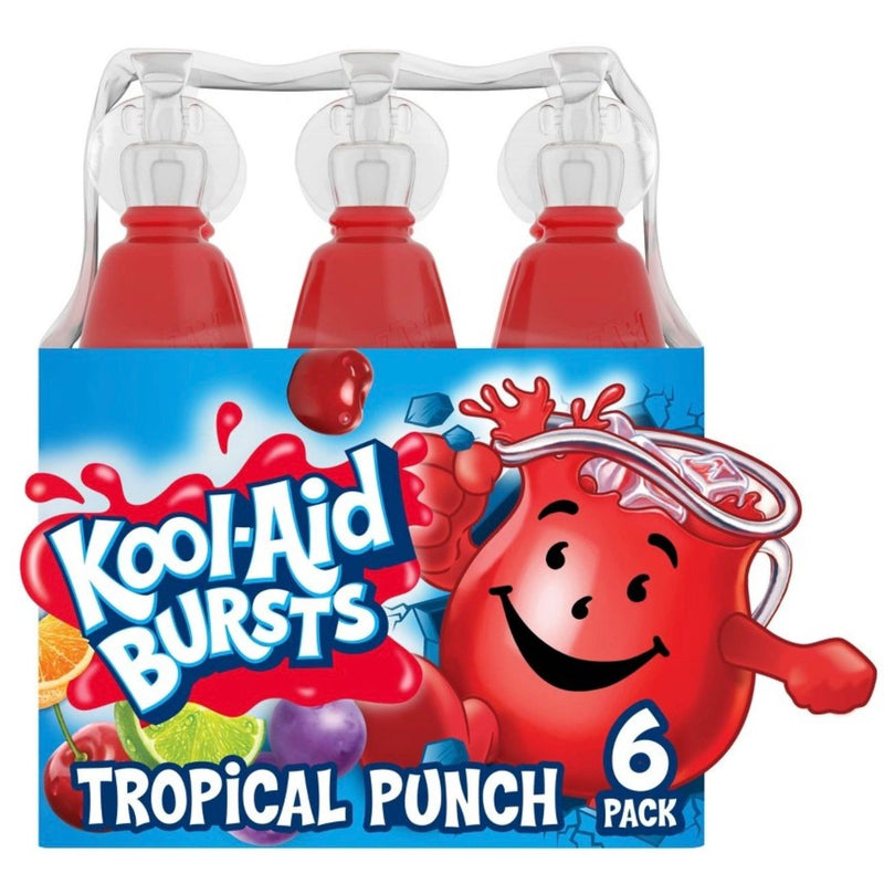 Kool-Aid Bursts Tropical Punch Juice Drink - 6pk/6.75 fl oz Bottles