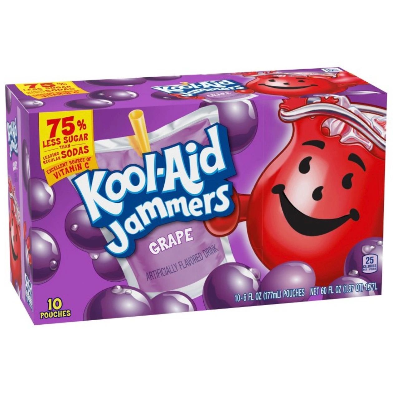 Kool-Aid Jammers Grape Juice Drinks - 10pk/ 6 fl oz Pouches
