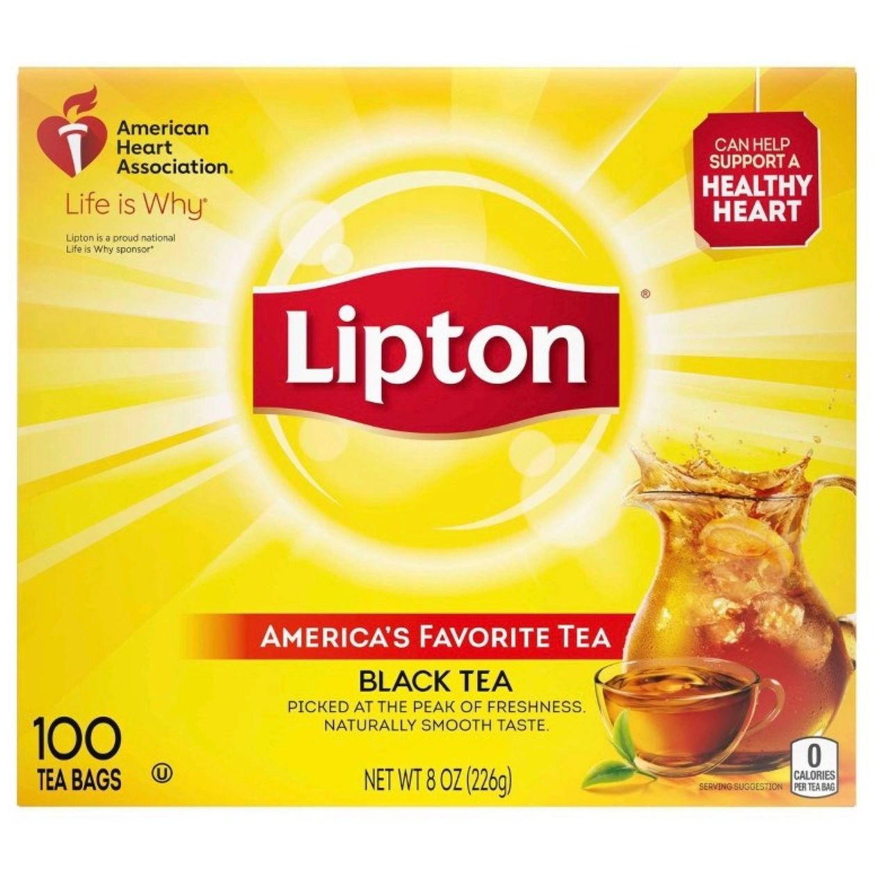 Lipton Black Tea Bags - 100ct