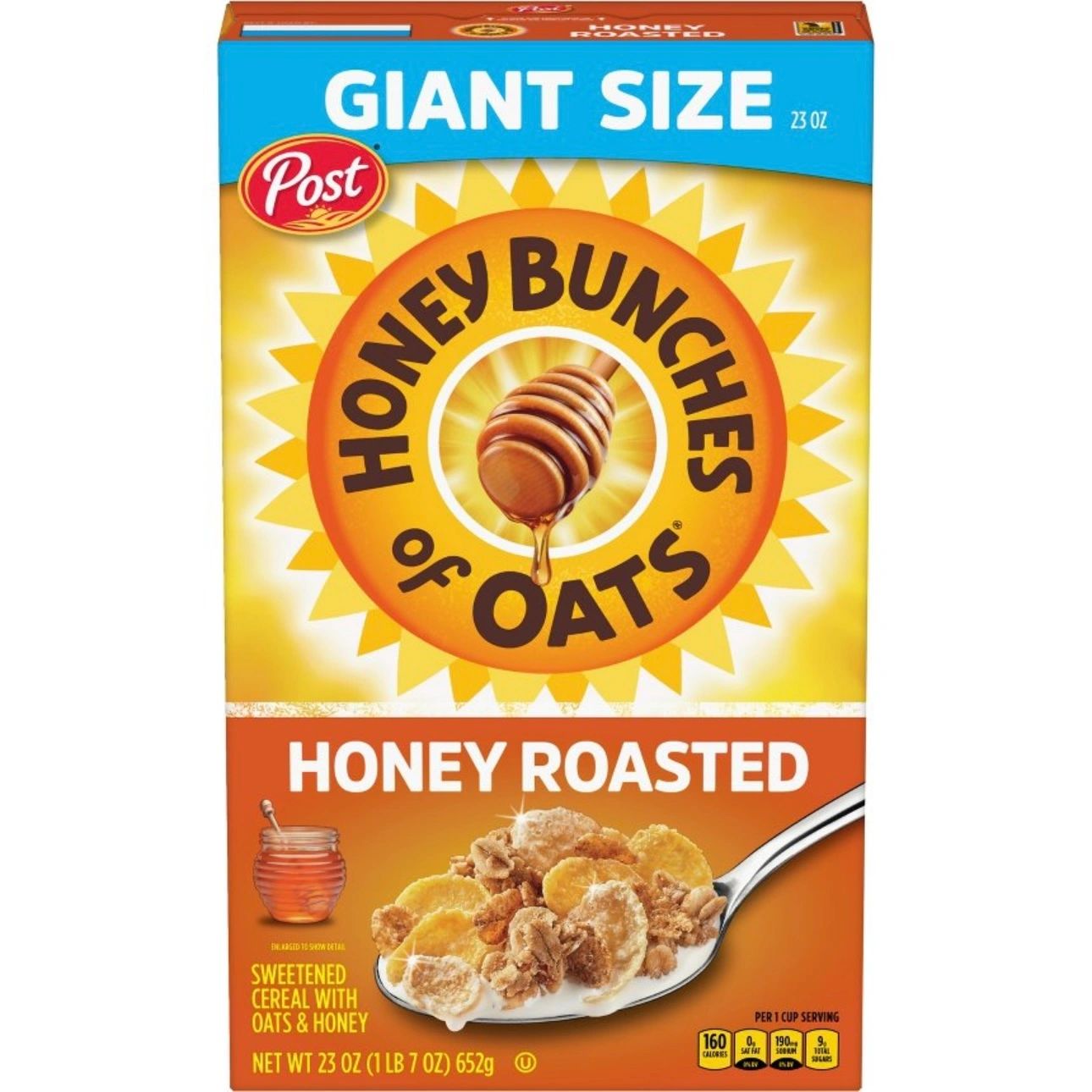 Post Honey Bunches of Oats Honey Roasted Breakfast Cereal - 23oz