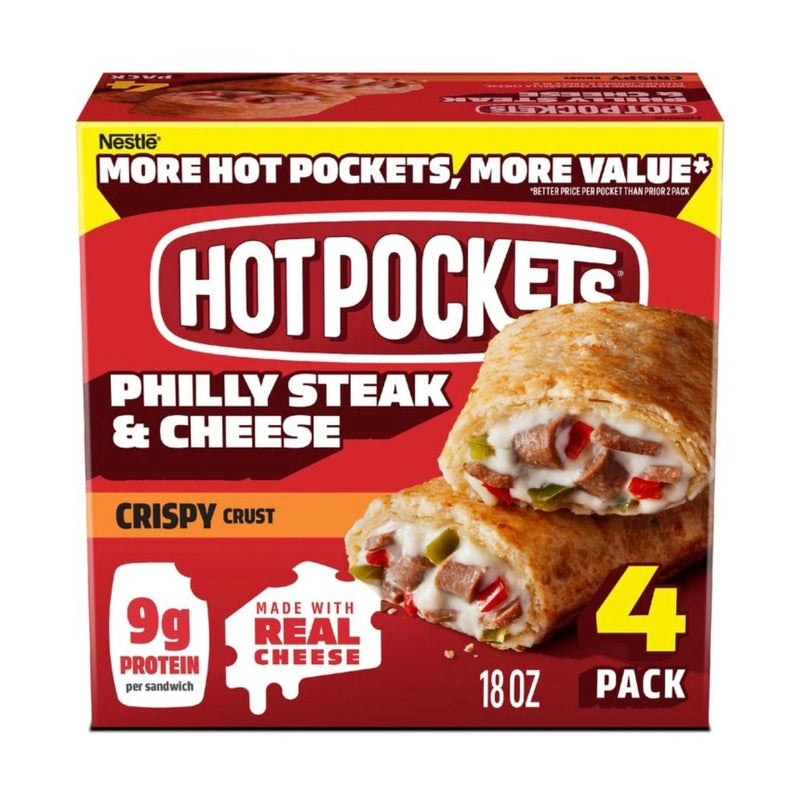 Hot Pockets Philly Steak & Cheese Frozen Snacks - 18oz/4ct