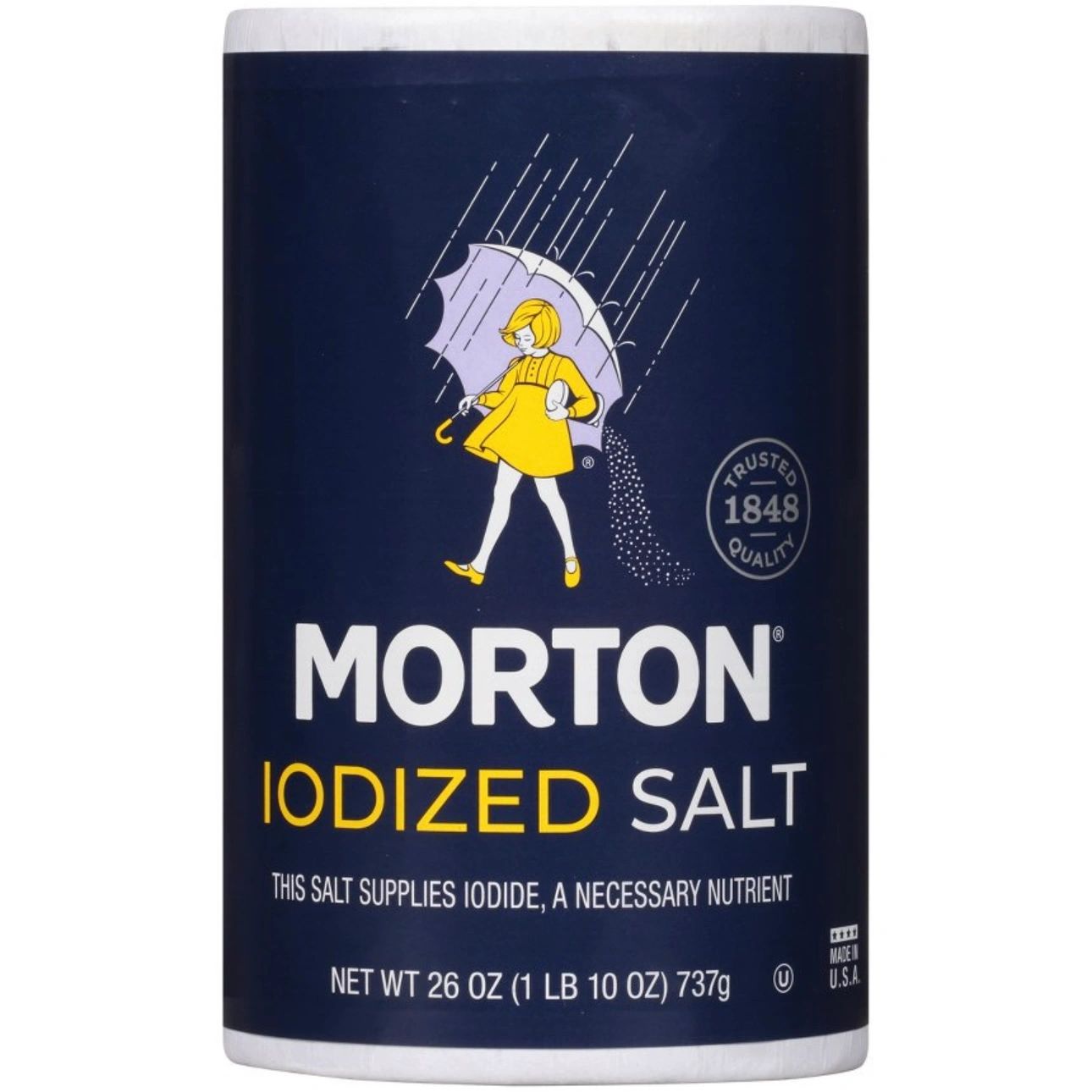 Morton lodized Salt - 26oz