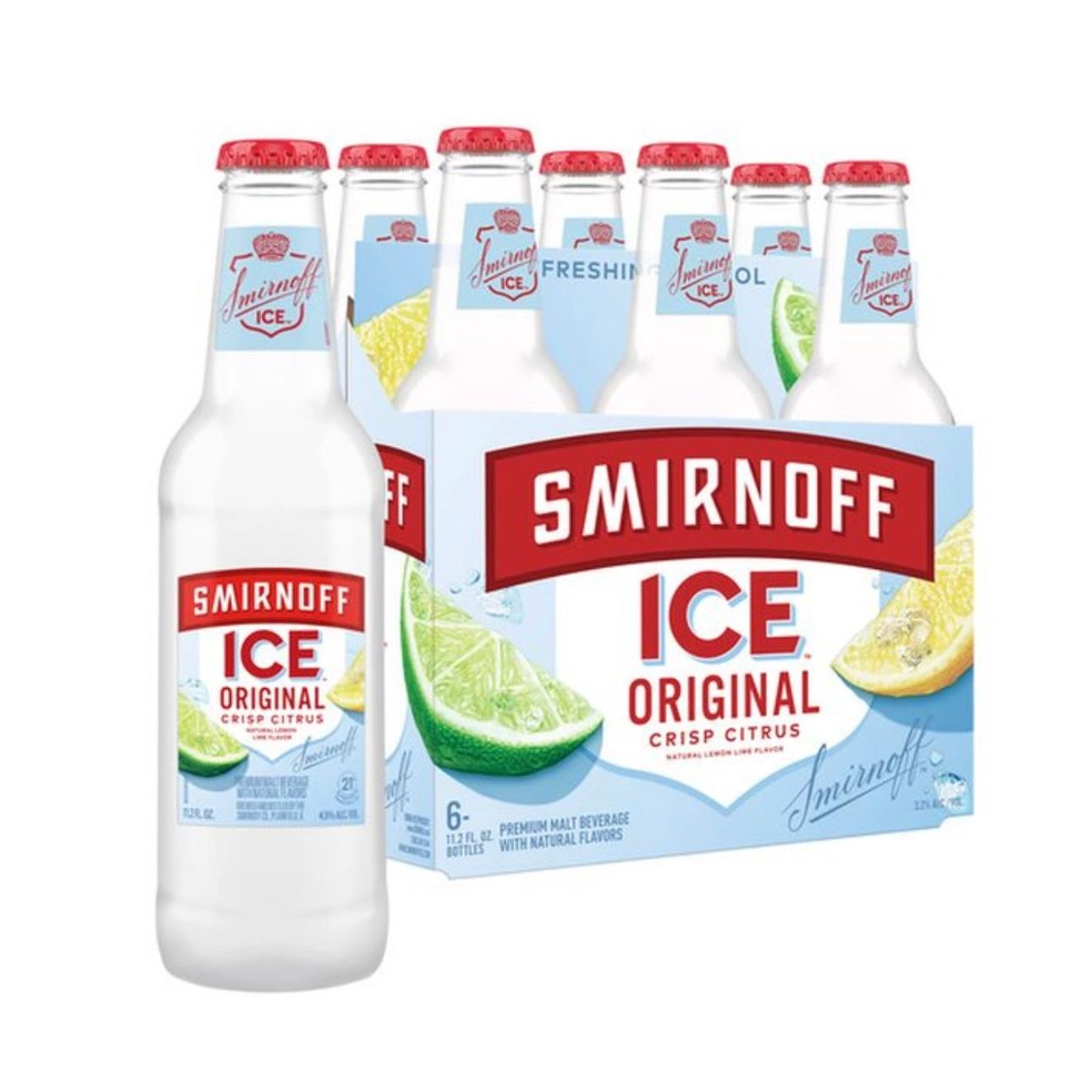 Smirnoff Ice Original, 11.2 fl oz, 6 Pack Bottles