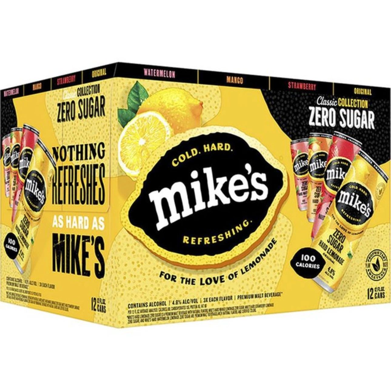 Mike's Zero Sugar Variety Pack, 12 Pack, 12 fl oz Cans