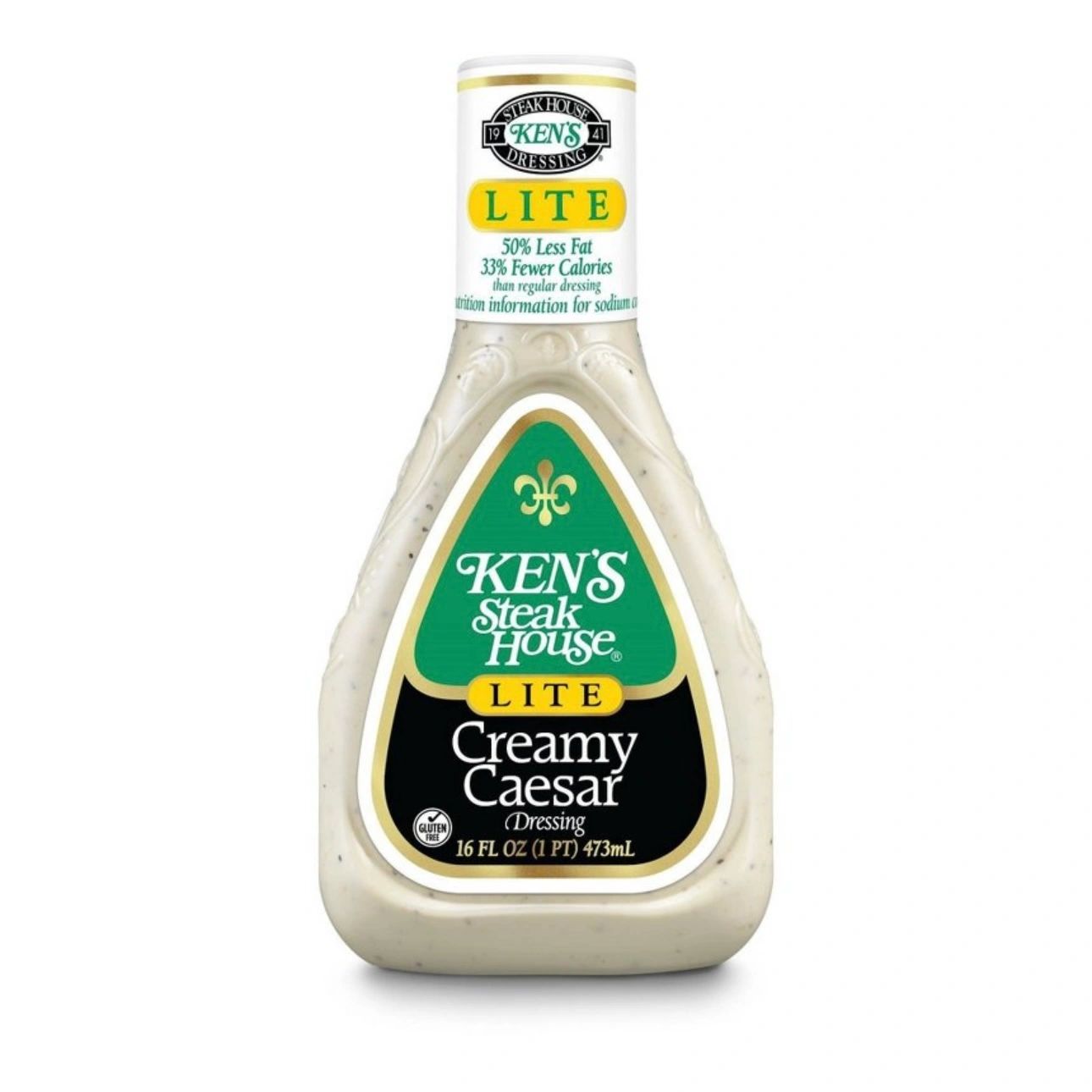 Ken's Steak House Lite Creamy Caesar Salad Dressing - 16 fl oz