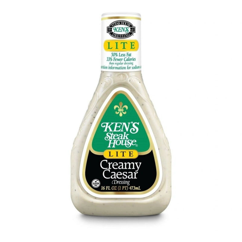 Ken's Steak House Lite Creamy Caesar Salad Dressing - 16 fl oz