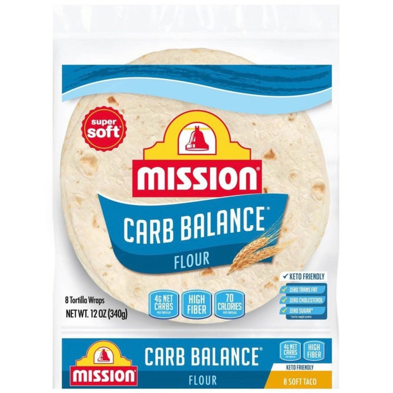 Mission Carb Balance Taco Size Soft flour Tortillas - 12oz/8ct
