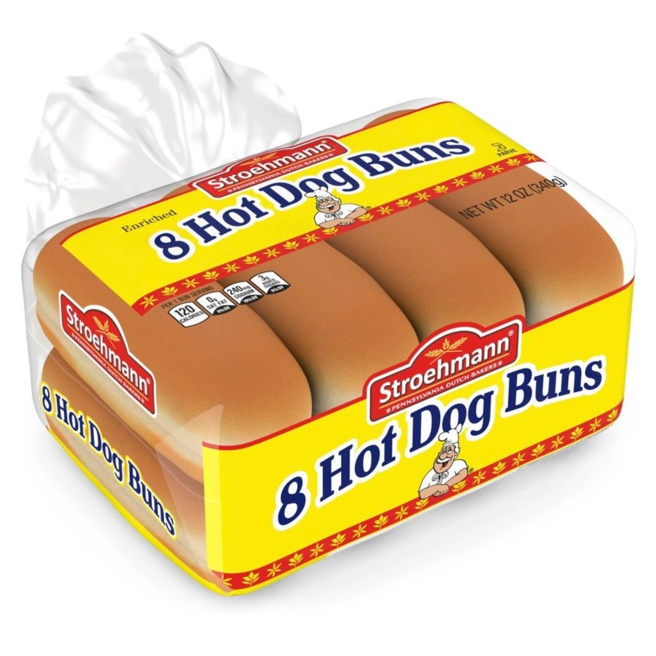 Stroehmann Hot Dog Buns - 12oz