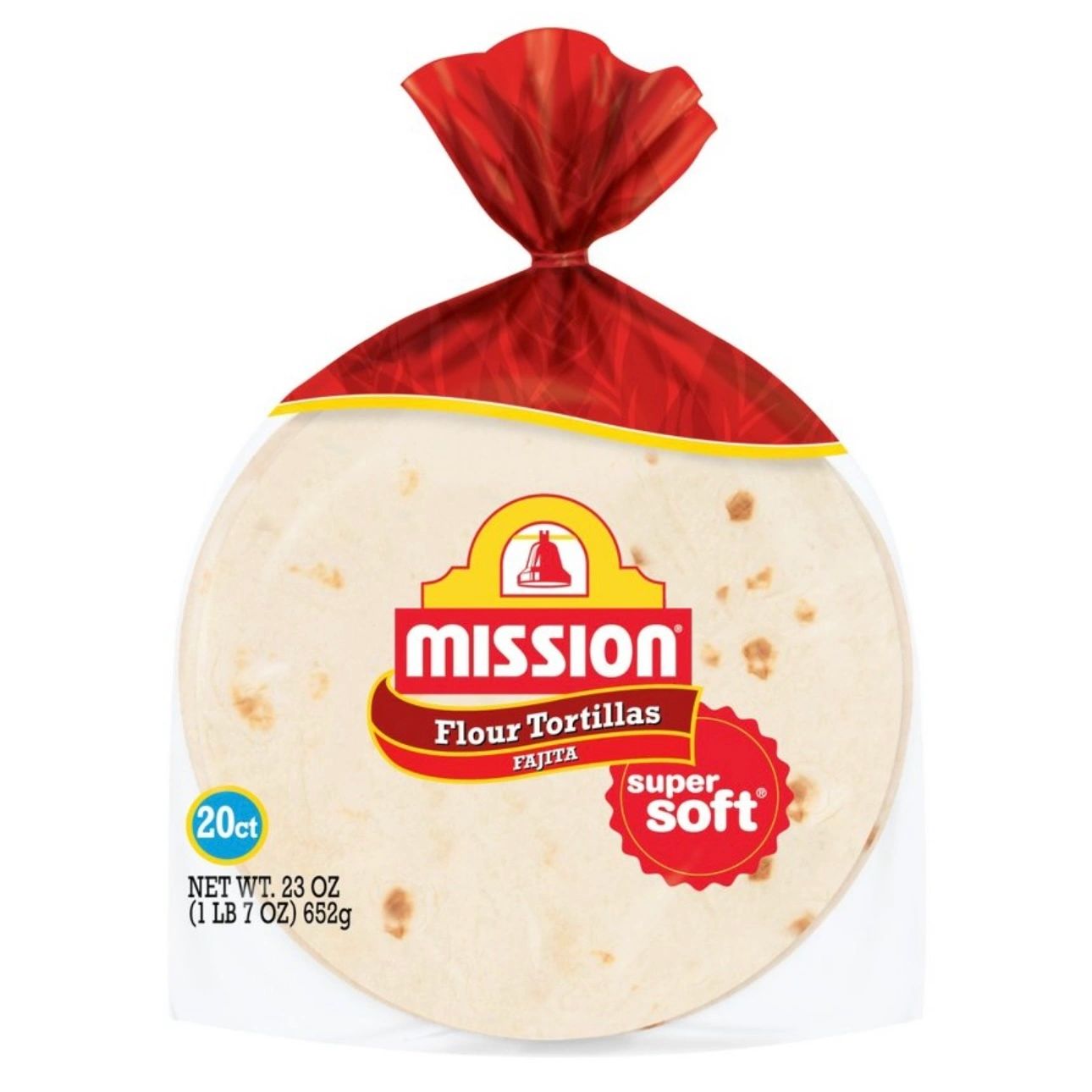 Mission Fajita Size Super Soft Flour Tortillas - 23oz/20ct