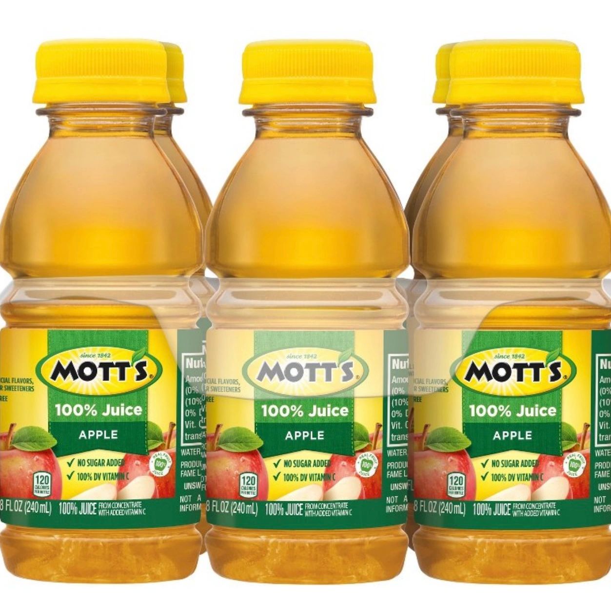 Mott's 100% Original Apple Juice - 6pk/8 fl oz Bottles
