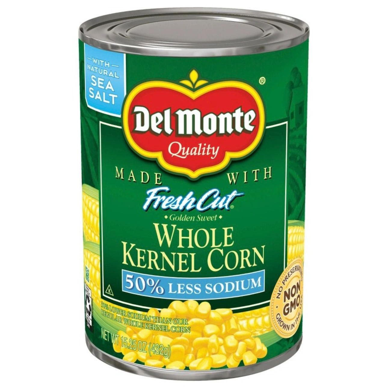 Del Monte Low Sodium Golden Sweet Whole Kernel Corn - 15.25oz