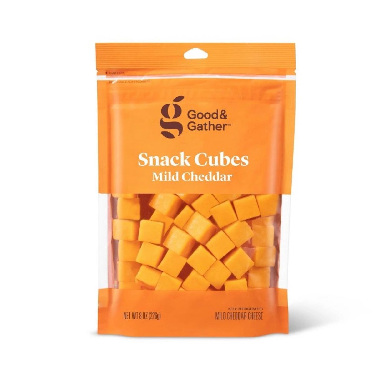 Mild Cheddar Cheese Cubes - 8oz - Good & Gather™