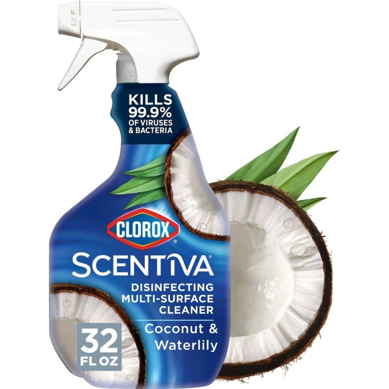 Clorox Scentiva Coconut & Waterlily Multi Surface Cleaner Spray Bottle Bleach Free - 32oz
