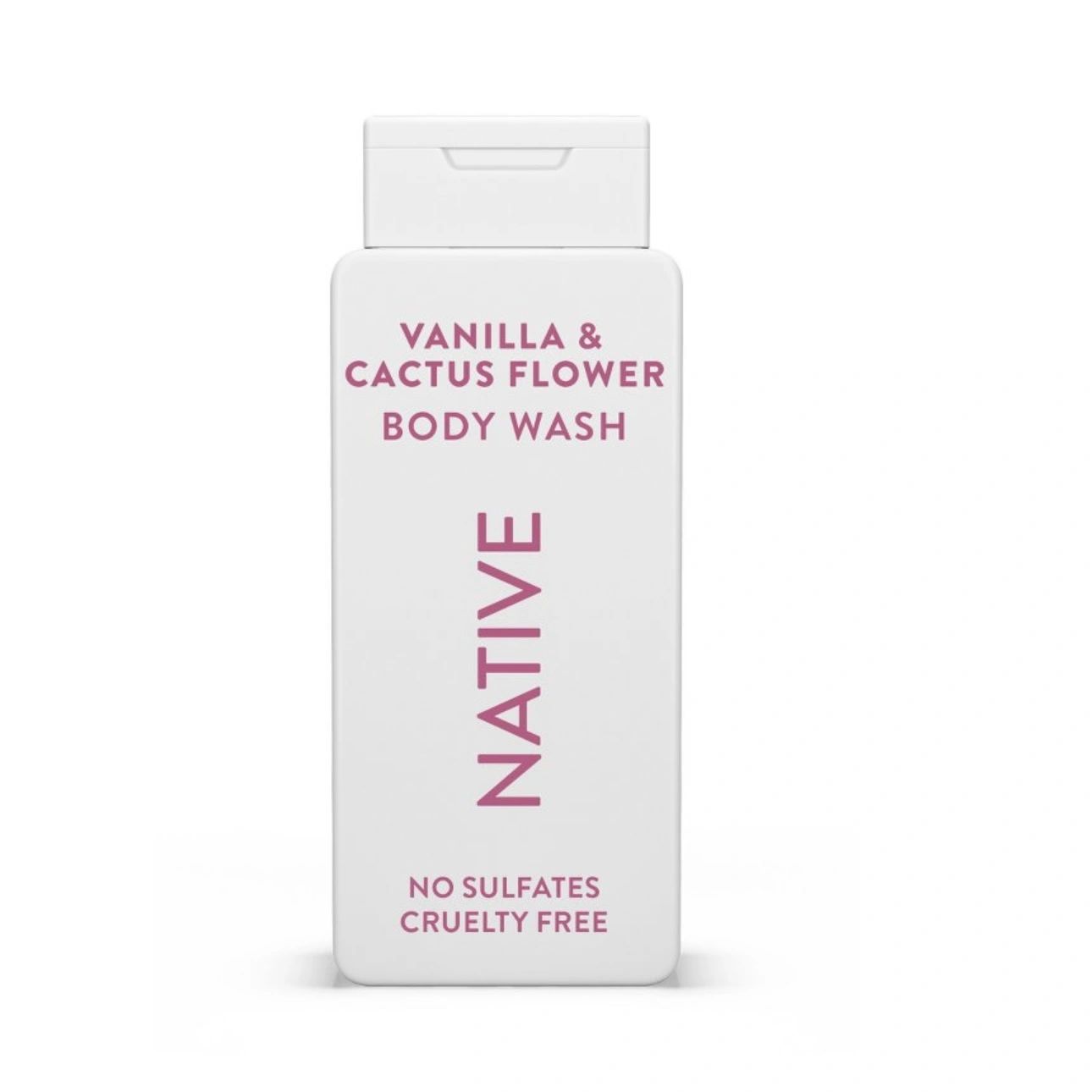 Native Body Wash - Vanilla & Cactus Flower - Sulfate Free - 18 fl oz
