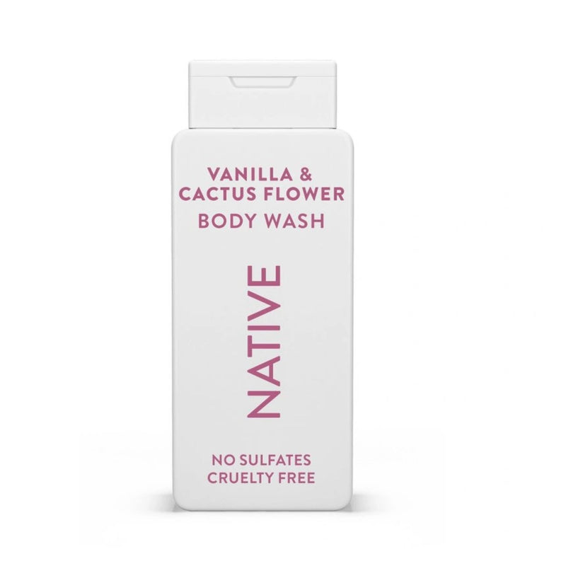 Native Body Wash - Vanilla & Cactus Flower - Sulfate Free - 18 fl oz