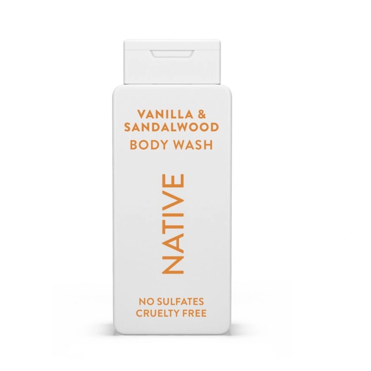 Native Body Wash for Men & Women - Vanilla & Sandalwood - Sulfate Free - 18 fl oz