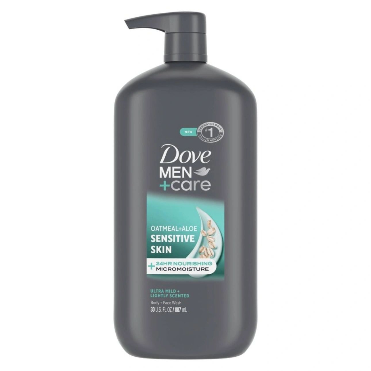 Dove Men+Care Sensitive Skin Body & Face Wash - Oatmeal & Aloe - 30 fl oz