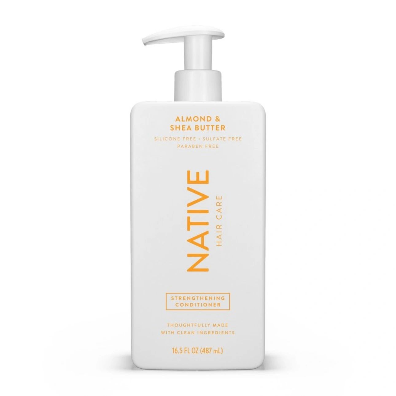 Native Almond & Shea butter Strengthening Vegan Conditioner Sulfate, Paraben and Silicone Free - 16.5 fl oz