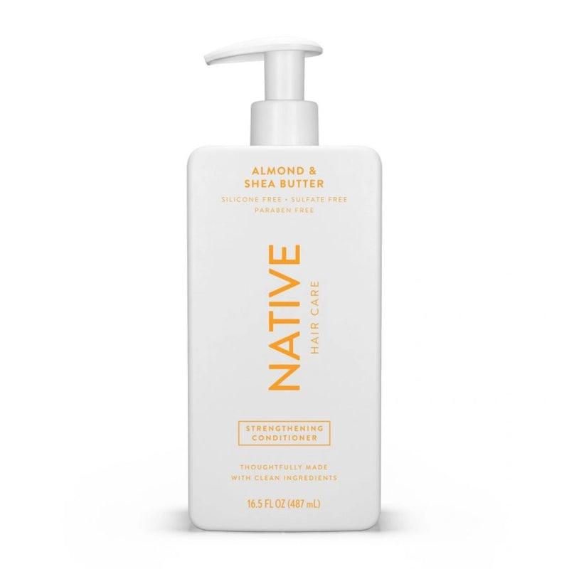 Native Almond & Shea butter Strengthening Vegan Conditioner Sulfate, Paraben and Silicone Free - 16.5 fl oz