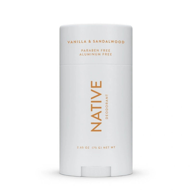 Native Solid Deodorant for Men & Women - Vanilla & Sandalwood - Aluminum-Free 2.65oz