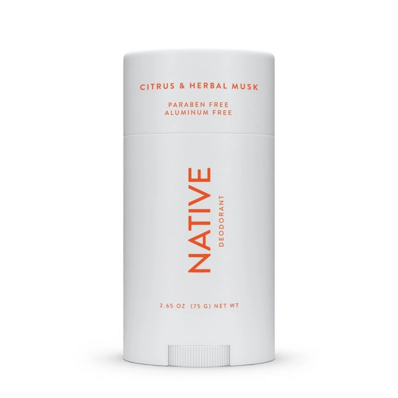 Native Solid Deodorant for Men & Women - Citrus & Herbal Musk - Aluminum-Free 2.65oz
