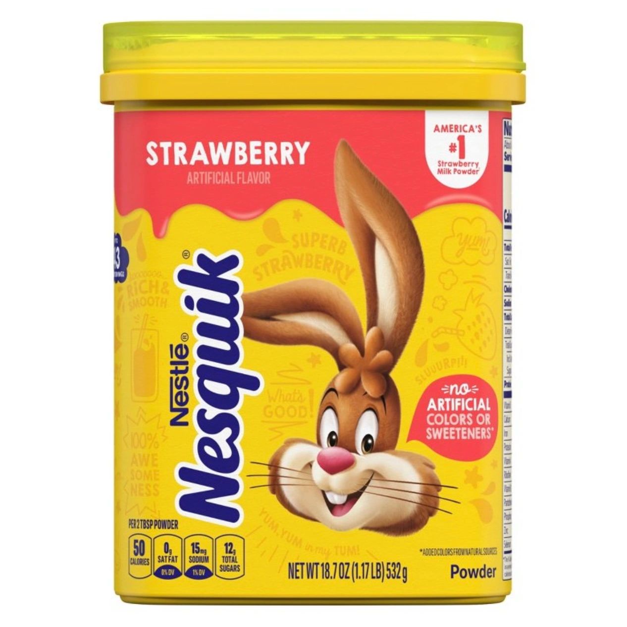 Nestle Nesquik Strawberry Flavor Powder - 18.7oz