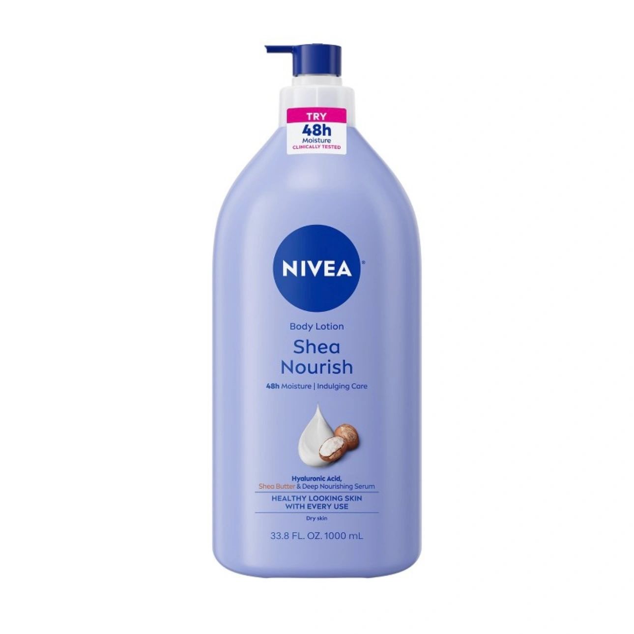 NIVEA Shea Nourish Dry Skin Body Lotion with Shea Butter - 33.8 fl oz