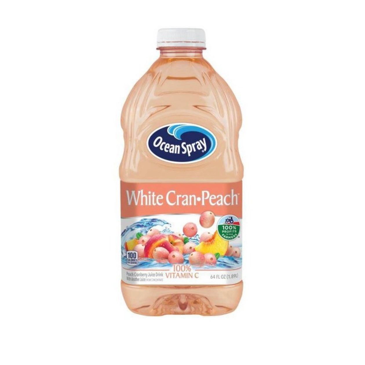 Ocean Spray White Cran-Peach Juice Drink - 64 fl oz Bottle