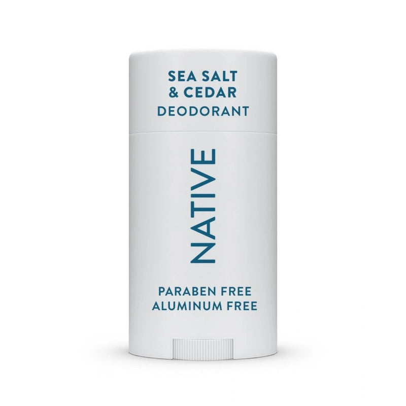 Native Solid Deodorant for Men & Women - Sea Salt & Cedar - Aluminum-Free 2.65oz