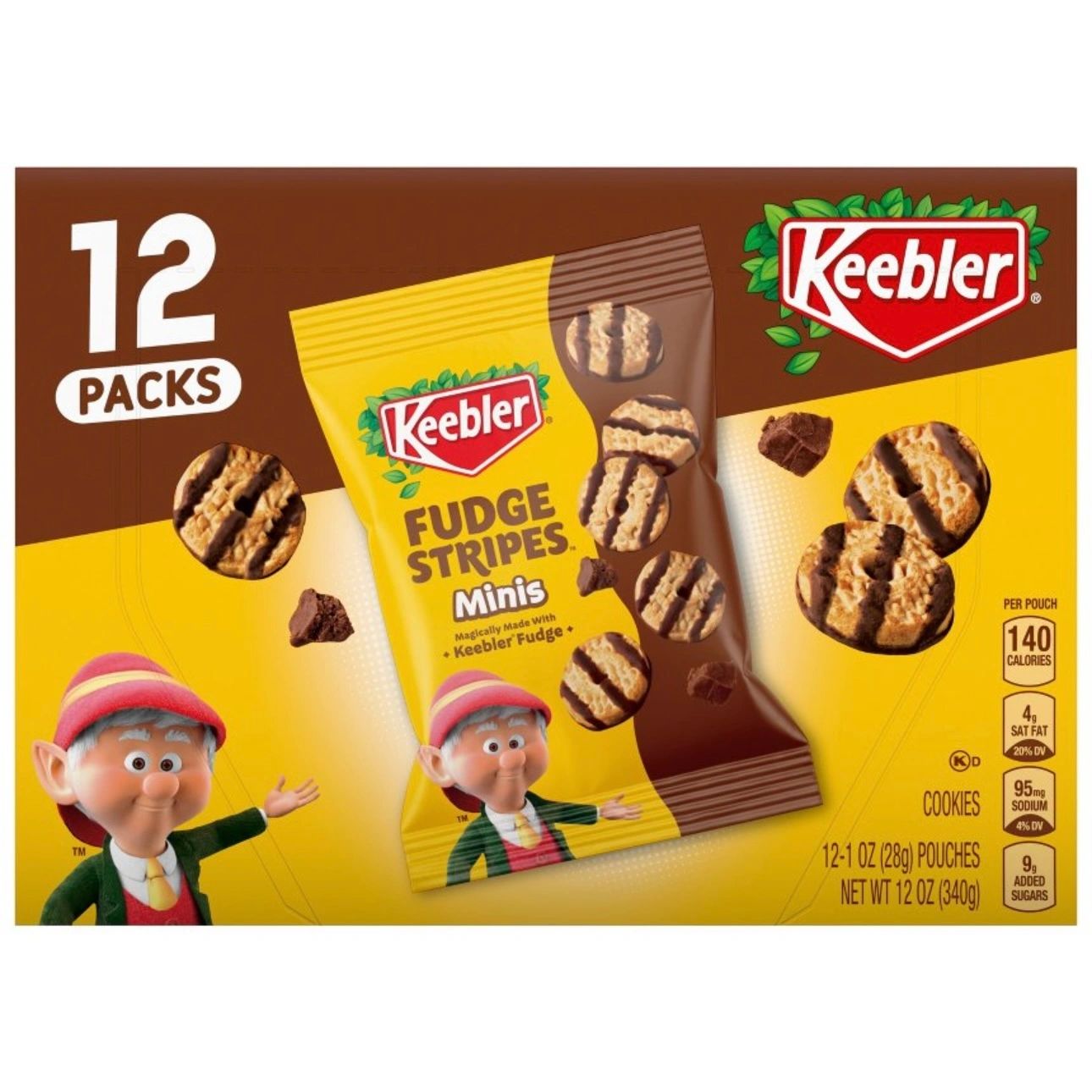 Keebler Fudge Stripes Minis Original Cookies - 12oz/12ct