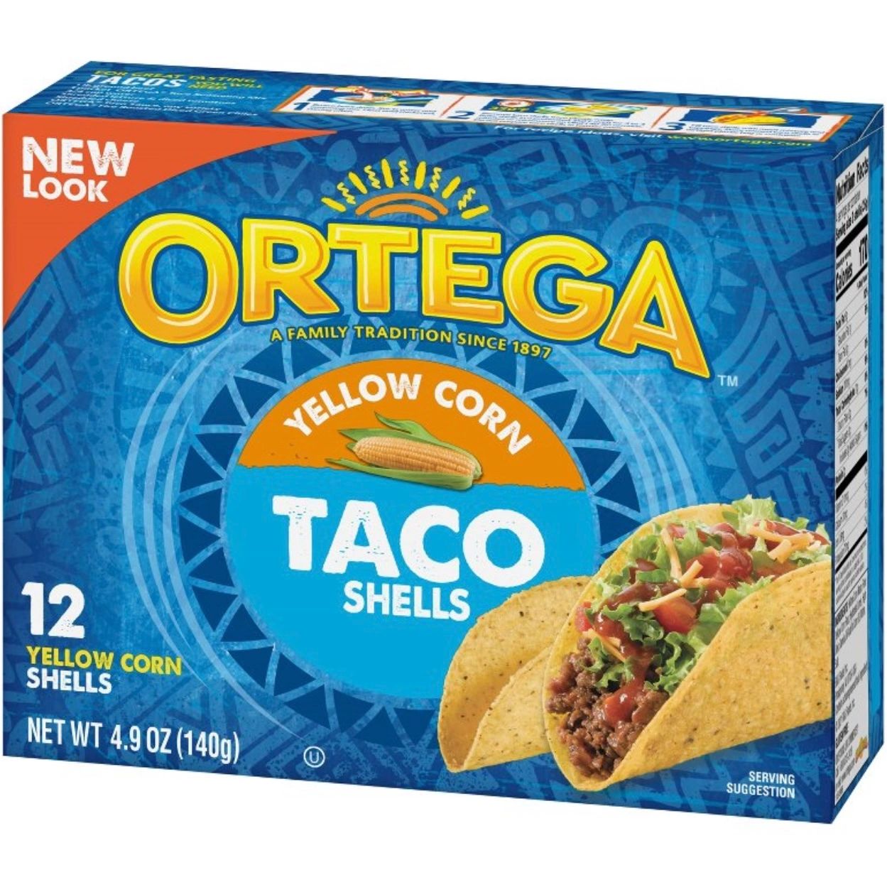 Ortega Yellow Corn Taco Shells - 4.9oz/12ct