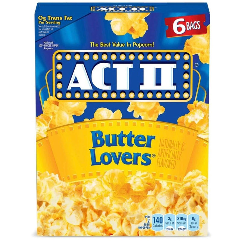 Act Il Butter Lovers Microwave Popcorn - 6ct/16.5oz