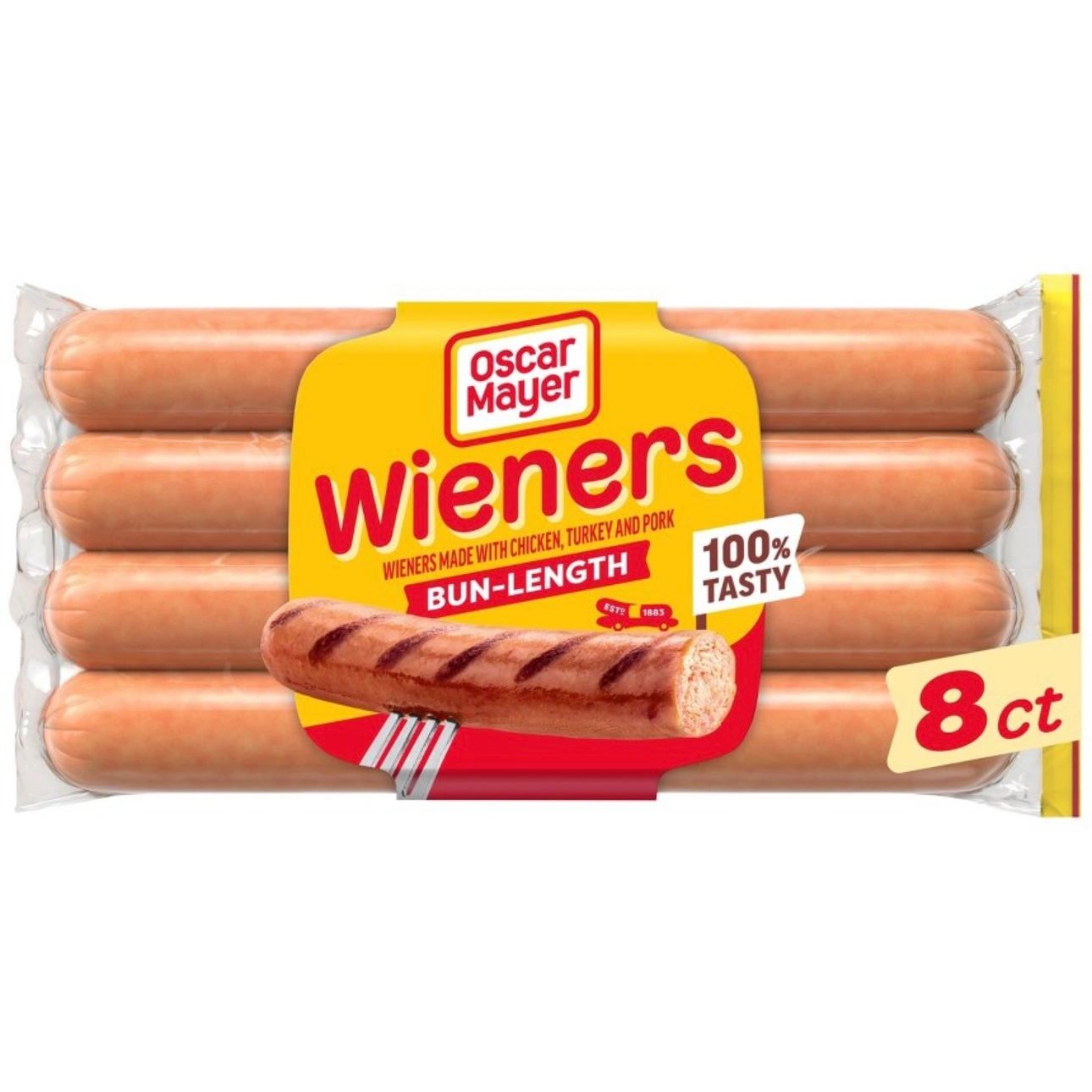 Oscar Mayer Bun-Length Wieners Hot Dogs - 16oz/8ct