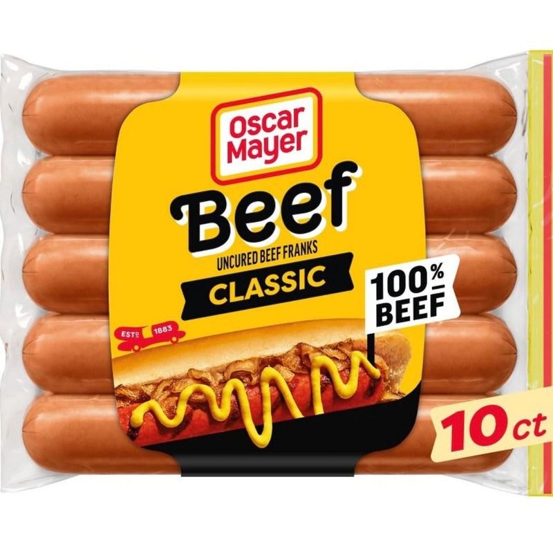 Oscar Mayer Original Classic Beef Uncured Franks Hot Dogs - 15oz/10ct