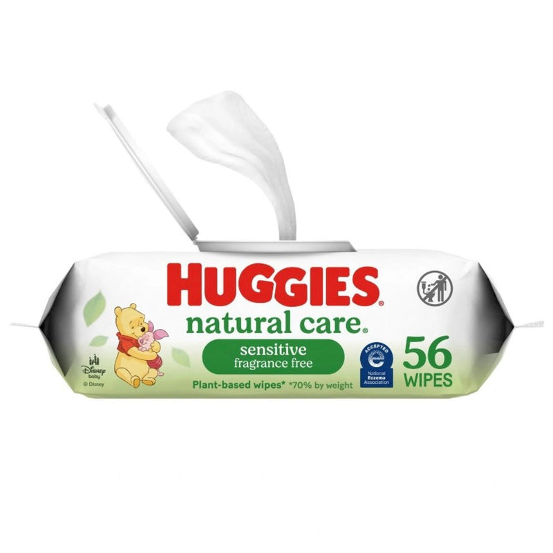 Huggies Natural Care Sensitive Unscented Baby Wipes - 56ct