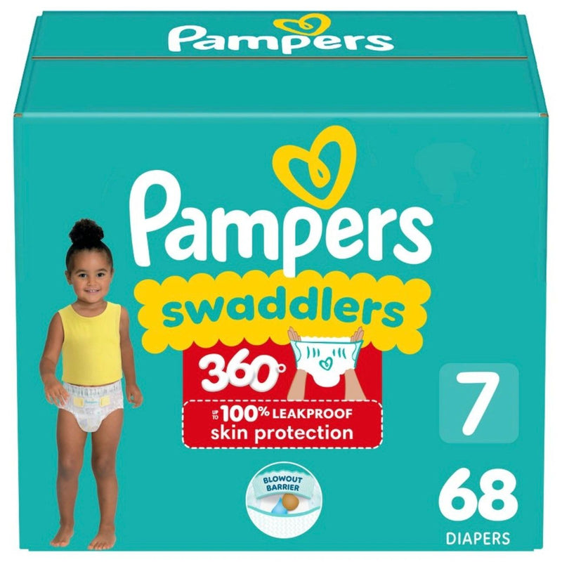 Pampers Swaddlers 360 Disposable Diapers - Size 7 - 68ct